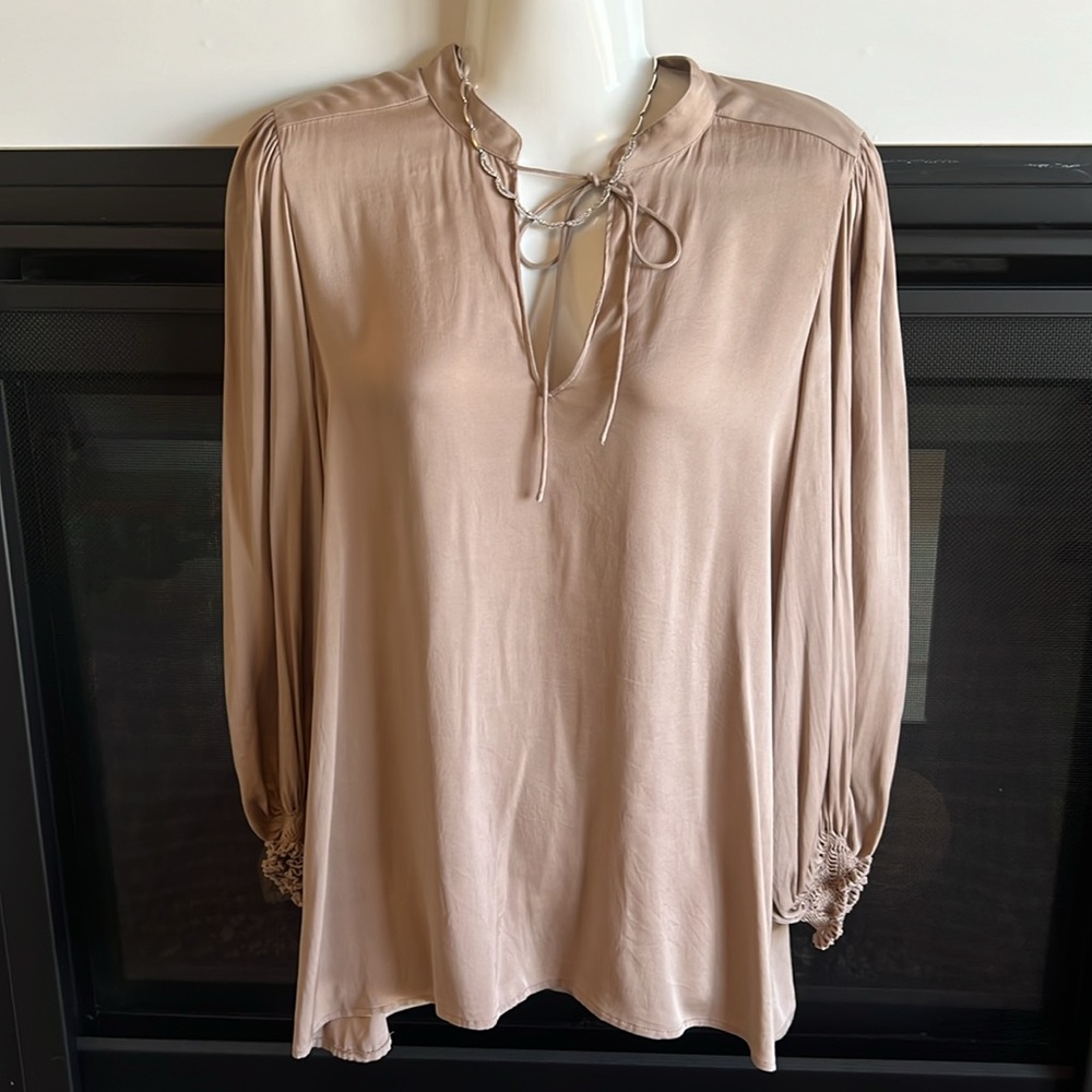 Theory silk blouse L